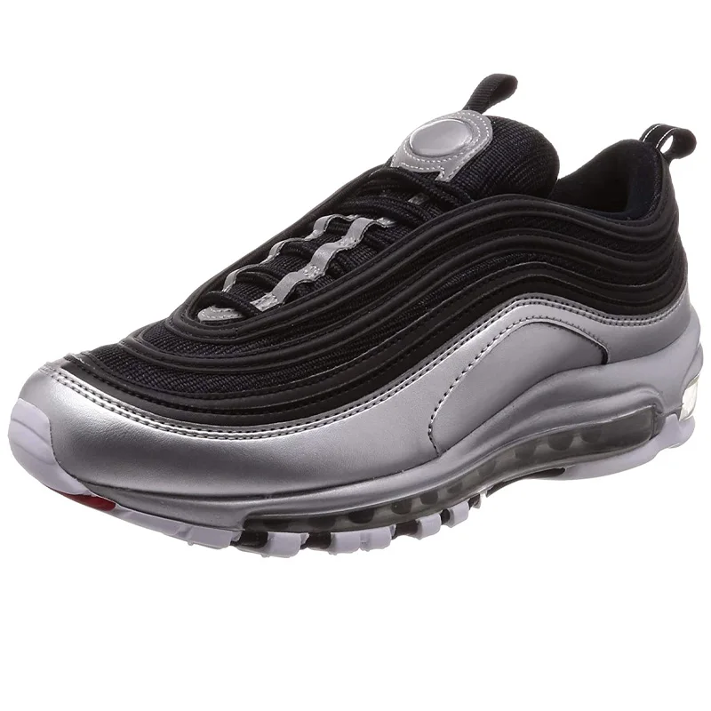 

59 + Воздушная подушка серебряные пули для мужчин для бега Тройной Черный Белый Волк серый Антрацит спортивные Дизайнерские кроссовки