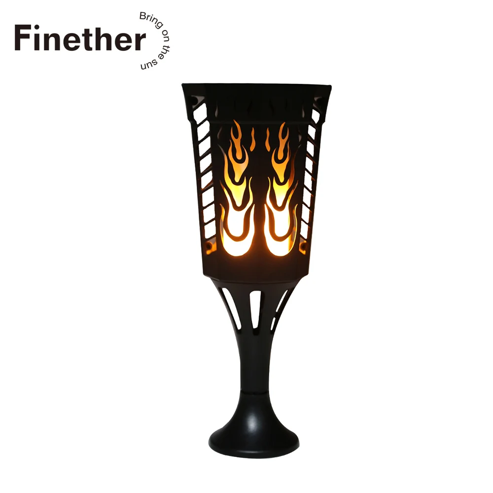 Светодиодная лампа с пламенем на солнечной батарее водонепроницаемая 96