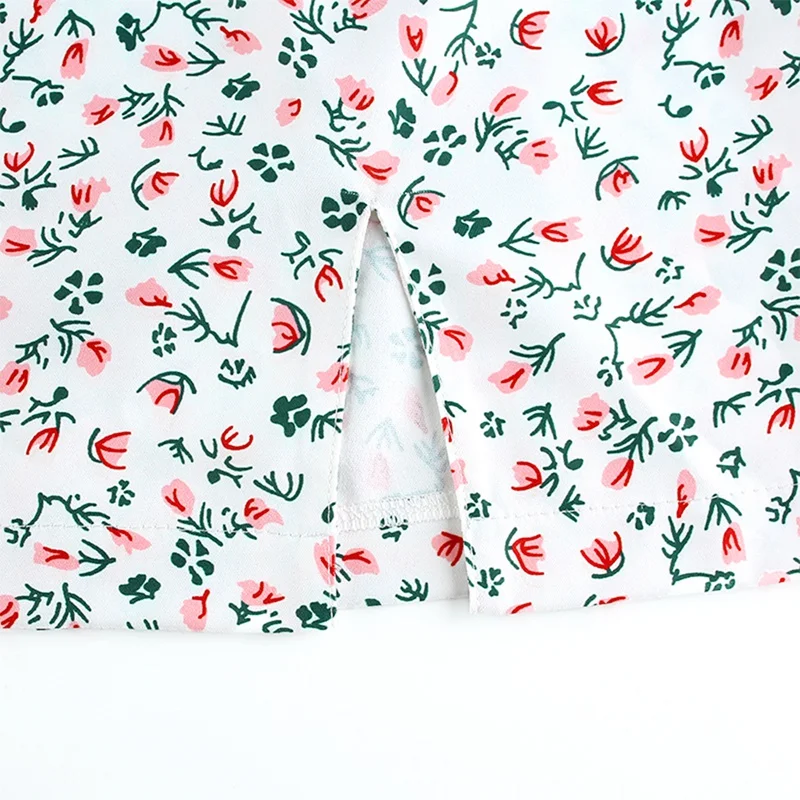 

Small Flowers Print Cute Skirts Womens Korean Fashion Streetwear Outfits Casual High Waisted Mini Pencil Skirt