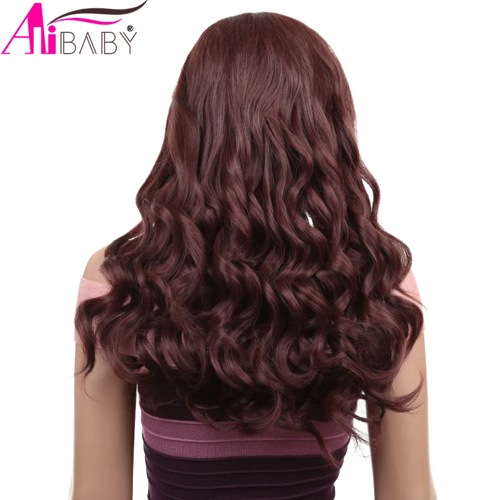 Длинный синтетический парик на сетке спереди для чернокожих женщин термостойкие