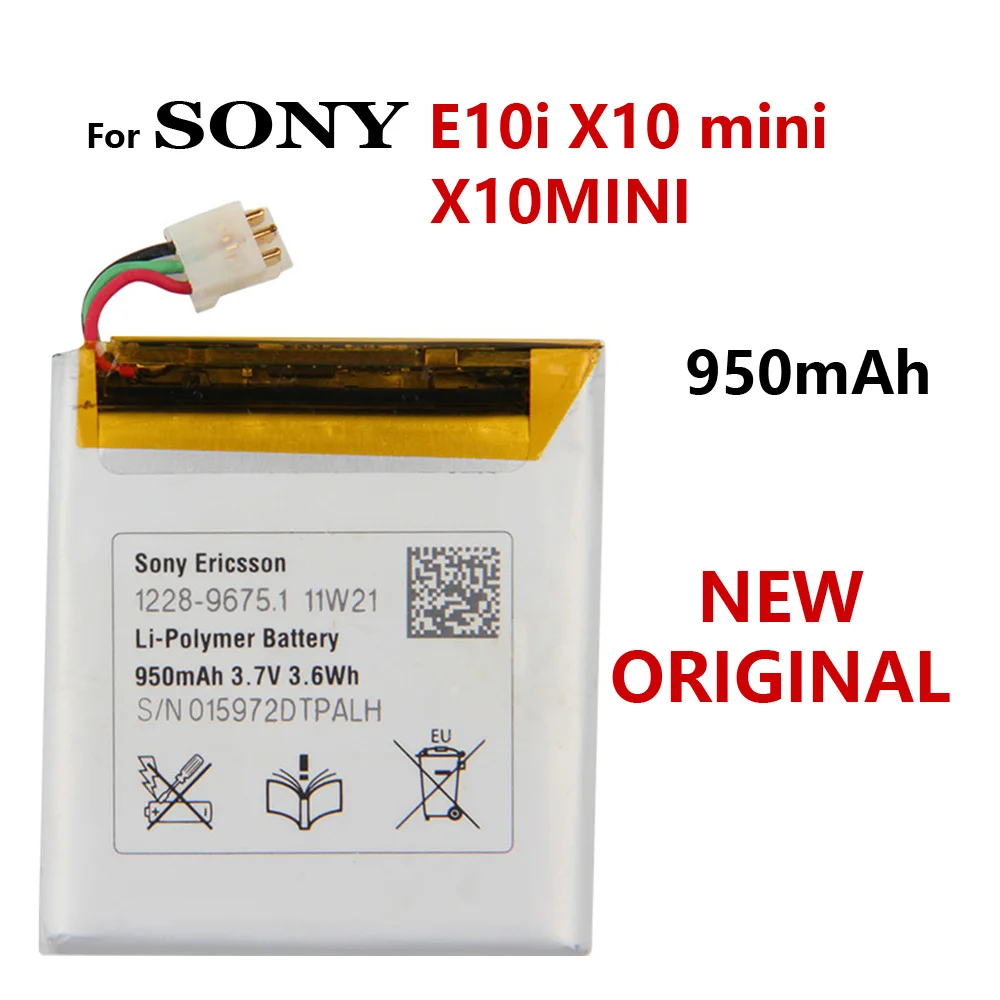 

100% Genuine 950mAh Battery For SONY E10i X10 mini X10MINI Phone High Quality Batteria Batteries With Tracking number