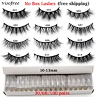 Оптовая продажа ресниц 3060100 шт Visofree норковые ресницы 10-13 мм натуральный искусственные норковые ресницы накладные ресницы для макияжа оптом