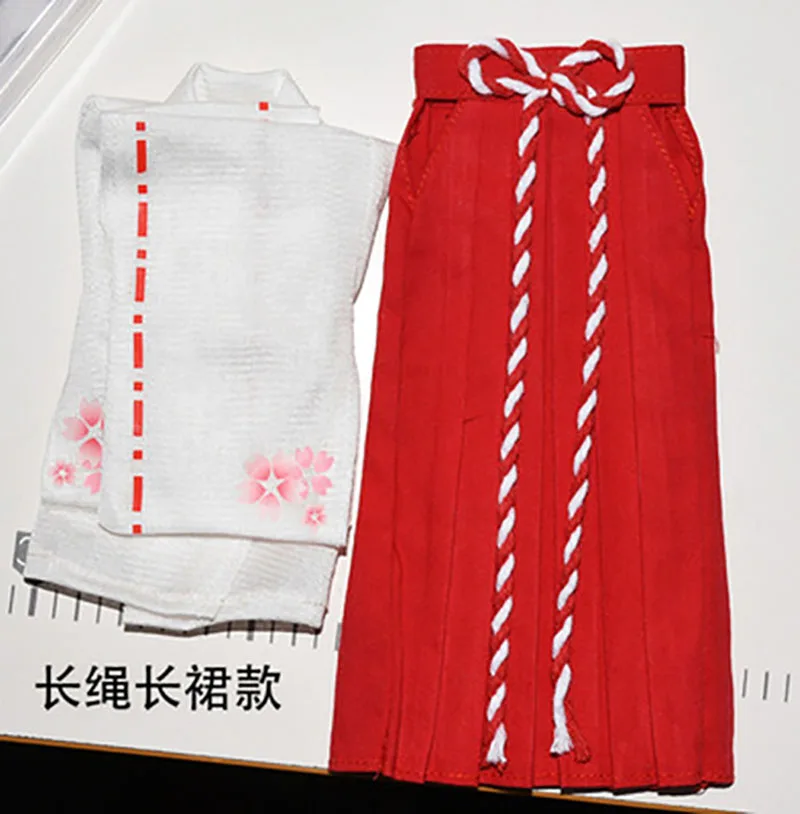 

1/6 Female Witch Kimono Clothes Suit Long Skirt /Short Skirt Accessories Fit 12" Female Soldier Action Figure Body