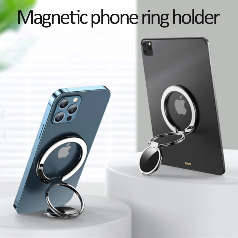 

Magnetic Cell Phone Ring Holder For iPhone 12 Pro Max Mini Removable Cell Phone Grip Kickstand For 12 13 Pro Max 13 Mini