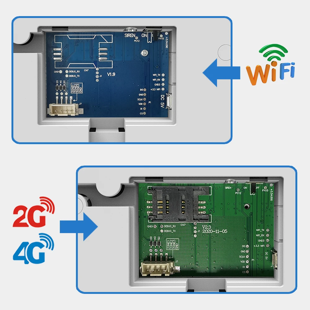 Охранная сигнализация HIVA Tuya Беспроводная GSM Wi-Fi для дома и бизнеса работает с