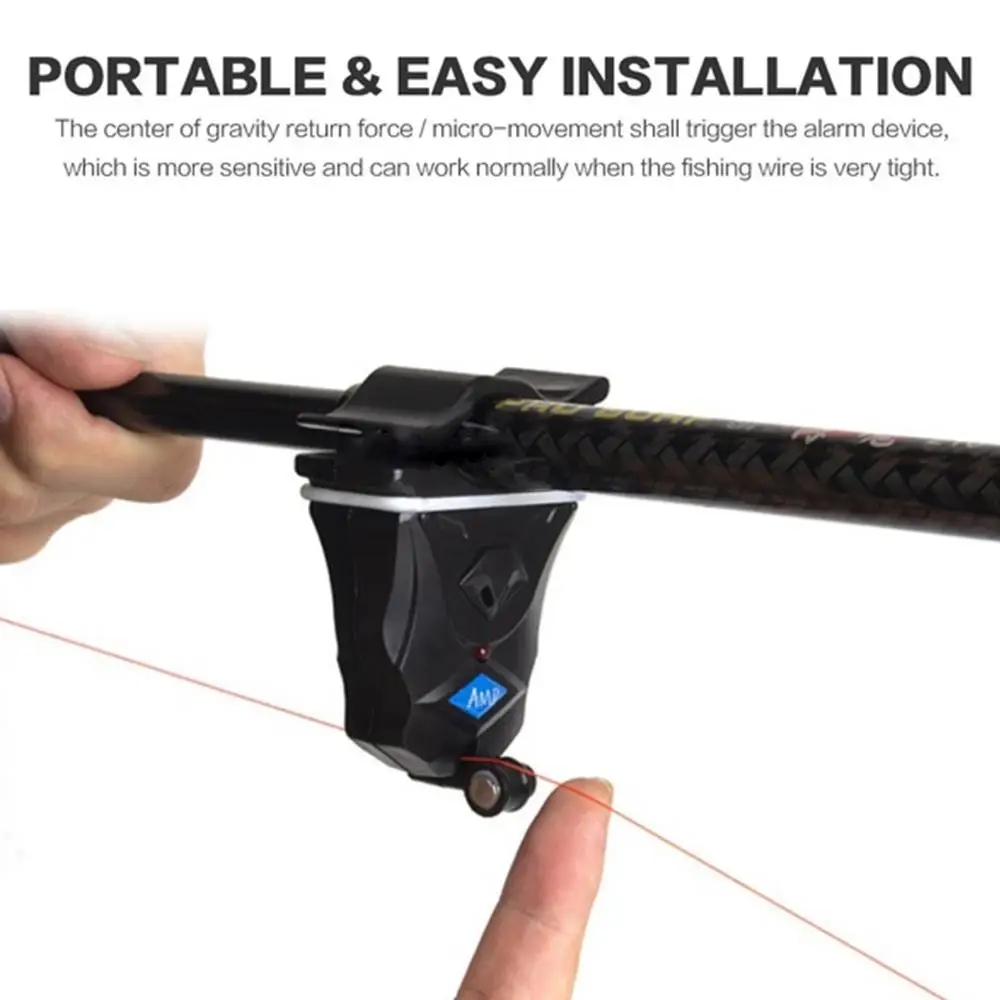 1 шт. Высокочувствительный светодиодный сигнализатор поклевки рыбы Удочка