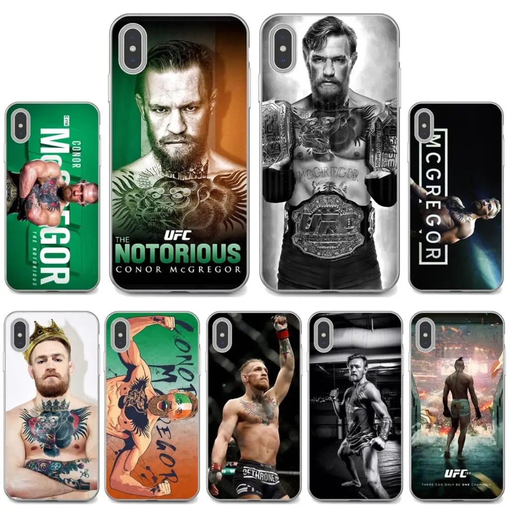 

harajuku-hombre-Conor-McGregor For Apple iPhone 10 11 12 Pro Mini 4S 5S SE 5C 6 6S 7 8 X XR XS Plus Max 2020 Soft Bag Case