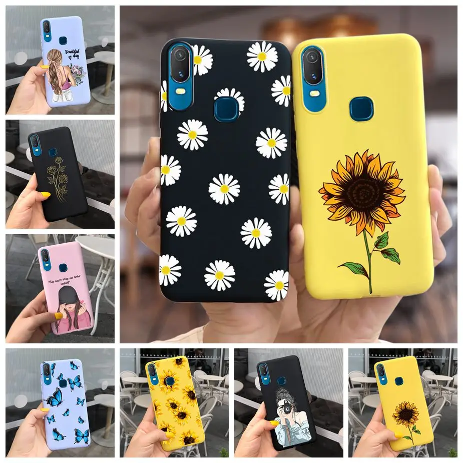 Чехол для телефона Vivo Y11 2019 чехол 1906 Мягкая силиконовая задняя крышка