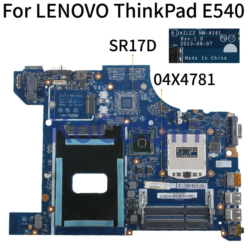 KoCoQin материнская плата для ноутбука LENOVO ThinkPad E540 HM87 04X4937 04X4782 04X4781 04X4938 AILE2 NM A161
