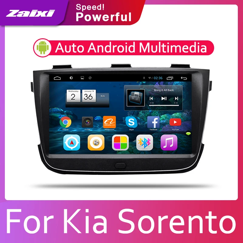 Android 2 Din автомобильный DVD радио мультимедиа видео плеер gps карта для Kia Sorento 2013 медиа Navi навигация