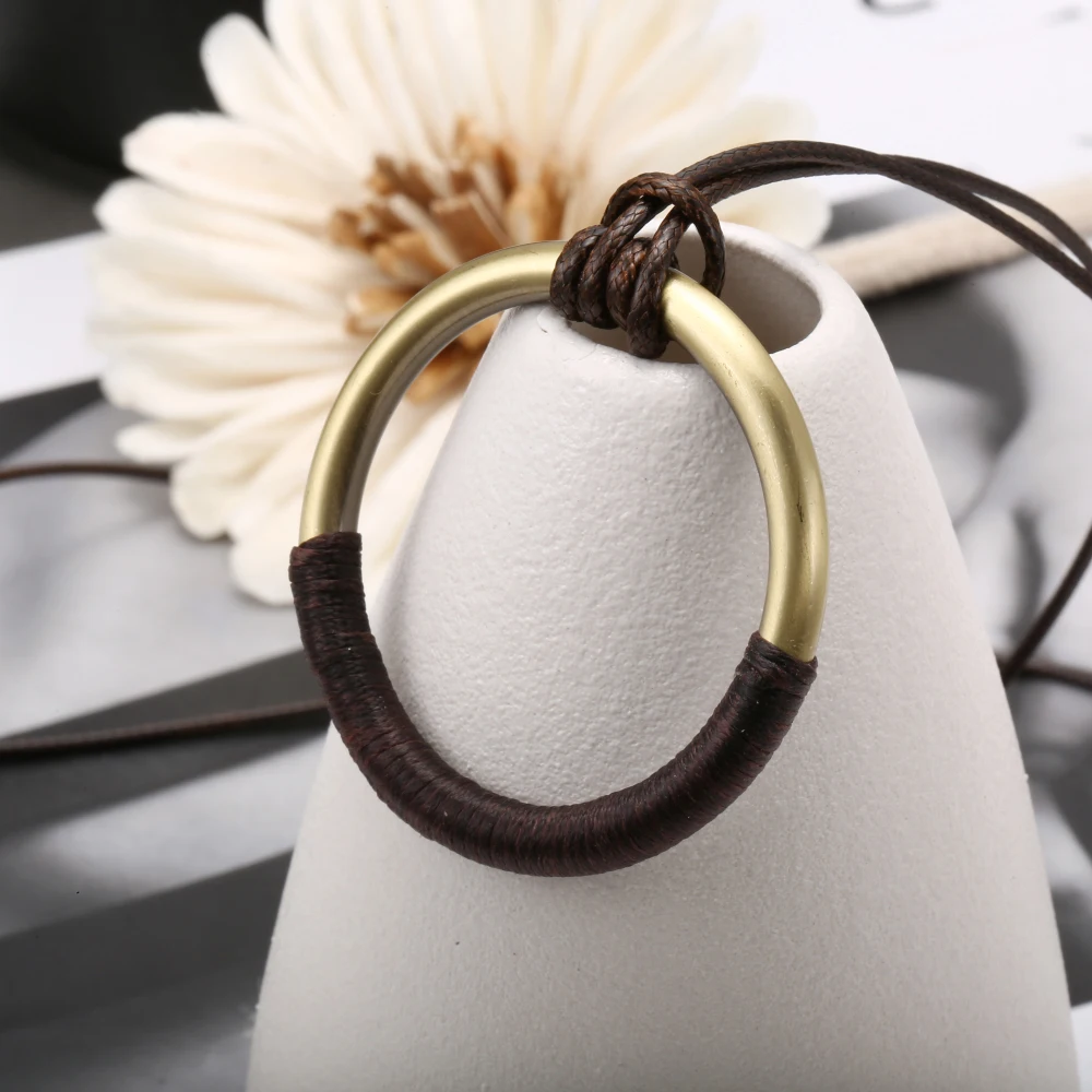 Женское Ожерелье модное простое длинное из кожзаменителя 80 см | Украшения и