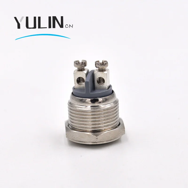 Мгновенный металлический дверной звонок 16 мм 1NO с латунным никелевым покрытием