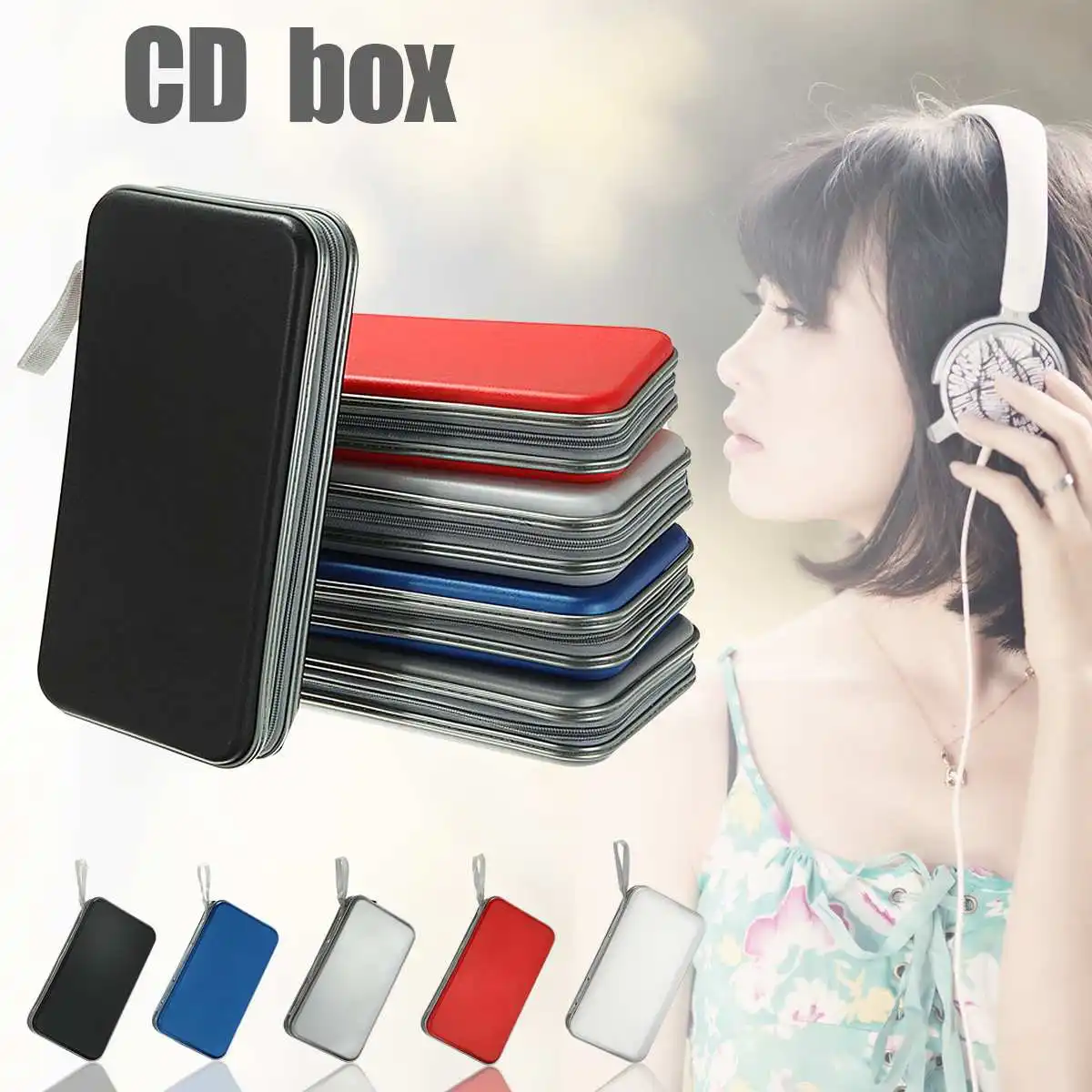 KINCO 80 держатель коробки для хранения дисков автомобильная сумка альбом DVD CD