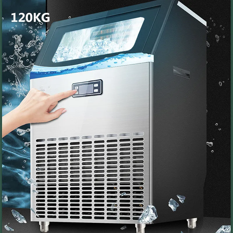 

Высокое качество, новинка 2021, коммерческая льдогенератор 120 кг/24 ч, машина для производства кубиков льда, льдогенератор