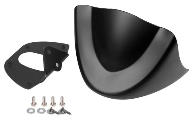 Matte Black Глянцевый/матовый черный мотоциклетный нижний передний подбородок спойлер воздушный плотина обтекатель Крышка для Harley Dyna Fat Bob модели 2006 - Цвет: Matte Black