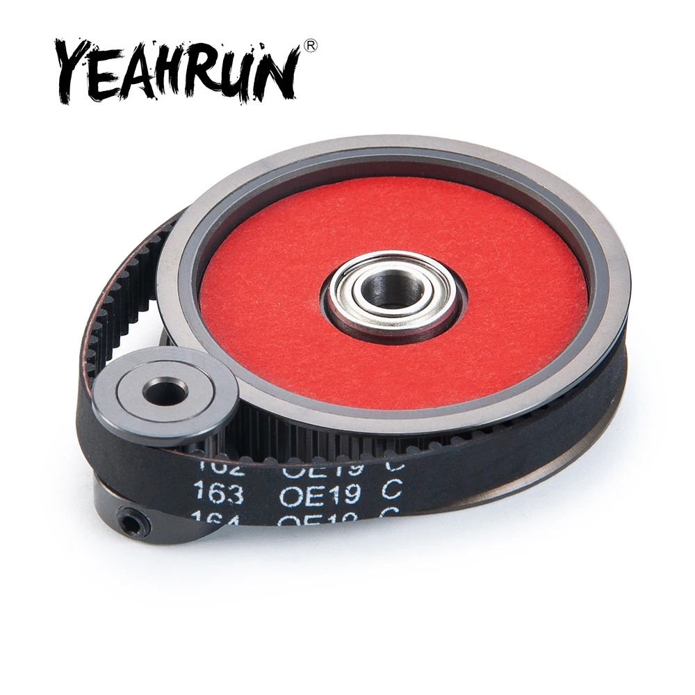 YEAHRUN 3.17/5.0 Motor Gear Shaft Conversion to Belt Transmission Kit for Axial SCX10 1/10 RC Crawler Car Replacement Parts