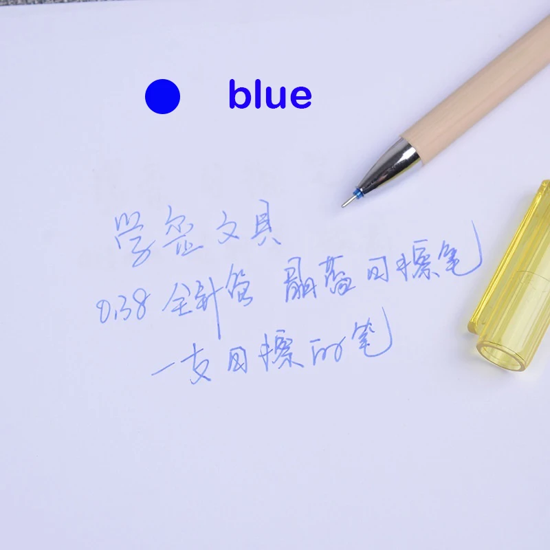 

12Pcs/set 0.38mm Kawaii Cat Erasable Pen Blue/black Gel-Ink Creative Magical Gift Student Exam Learning Stationery