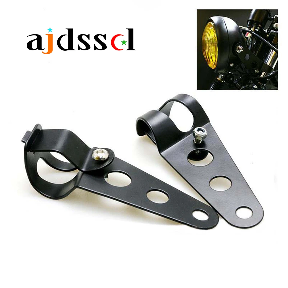 Motorcycle Refit Headlight Bracket Universal Retro Turn singal Light/Headlight for Harley Cafe Racer Bobber Honda Suzuki | Автомобили и