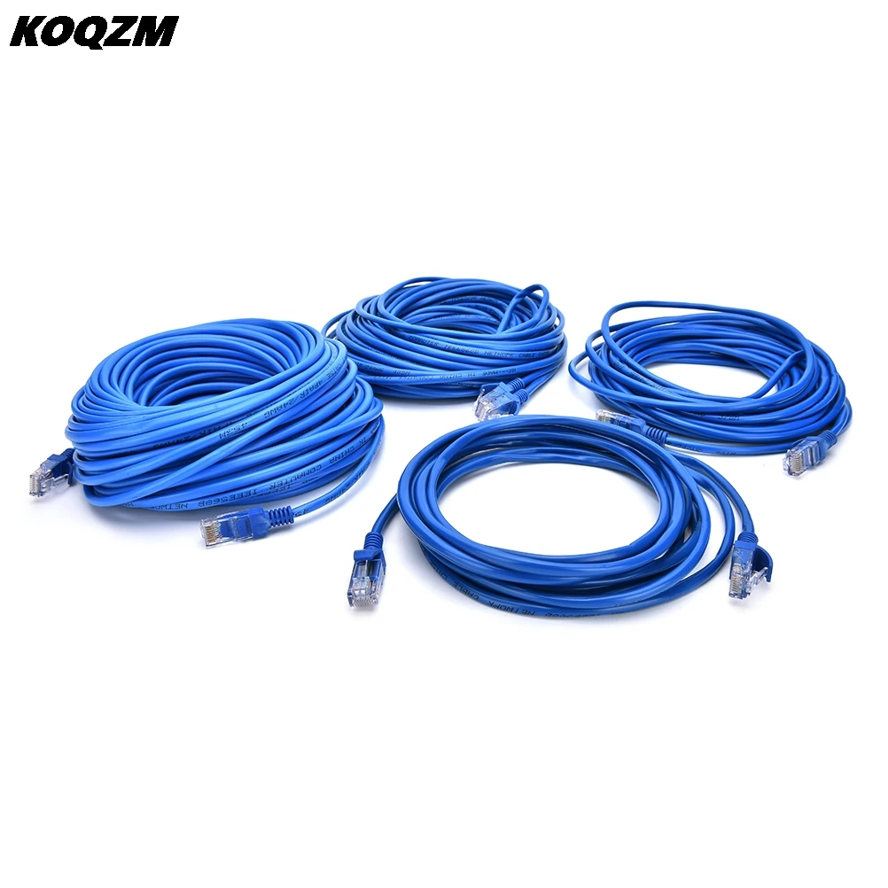 

CAT5e RJ45 Ethernet Cables 8Pin Connector Ethernet Internet Network Cable Cord Wire Line Blue Rj 45 Lan CAT5e 5m/10m/20m/30m