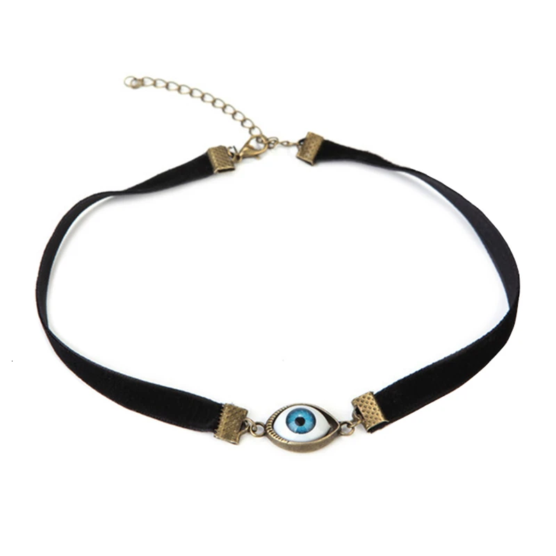 Ожерелье JOUVAL в стиле Харадзюку для женщин черное бархатное винтажное ожерелье