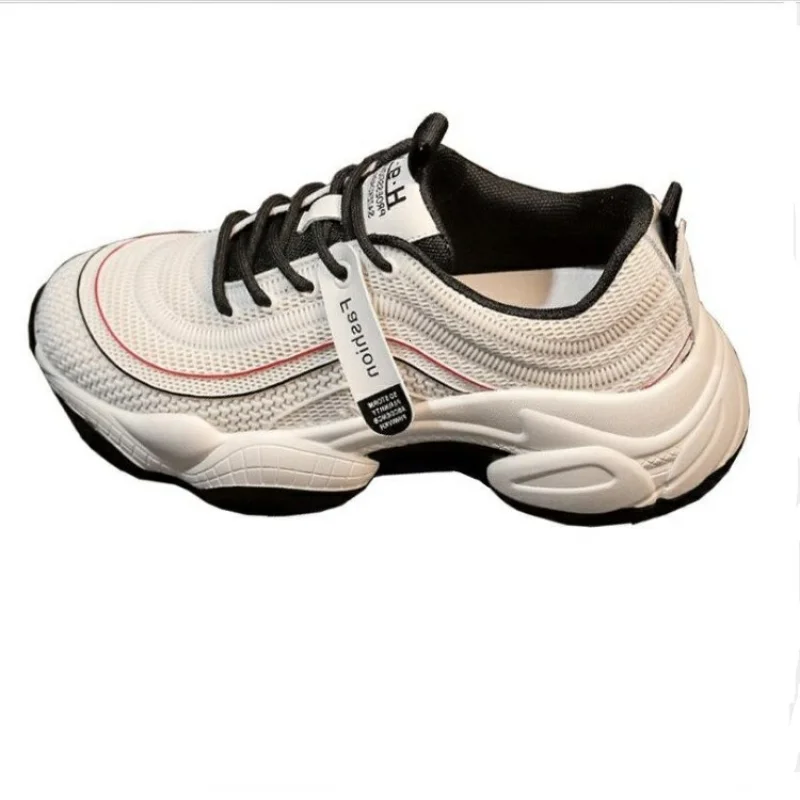 

2021 New Women's Vulcanized Shoes Breathable Sports Shoes Thick Soled Casual Non-slip Shoes Super Fire Sports Shoes Daddy Shoes