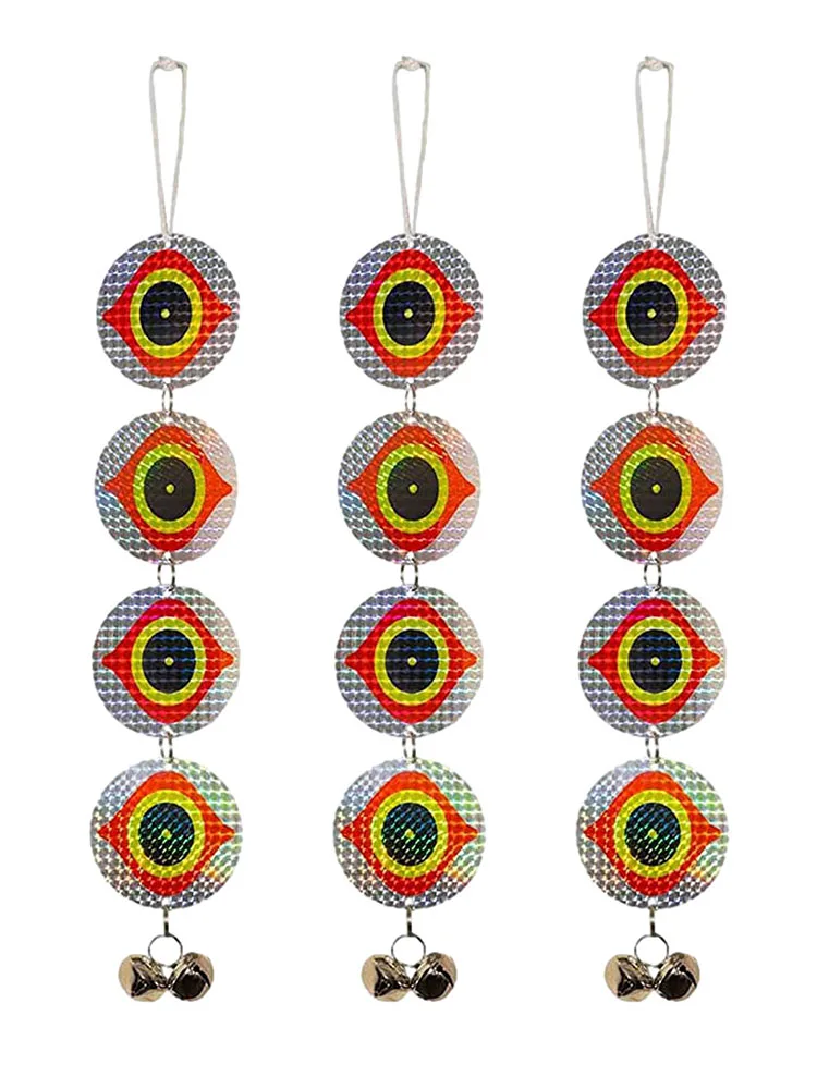 

Eye Pattern Bird Repeller Garden Tree Hanging Disc Reflector Orchard Reflective Sparkly Pendant Bird Scare Tool Plant Protect