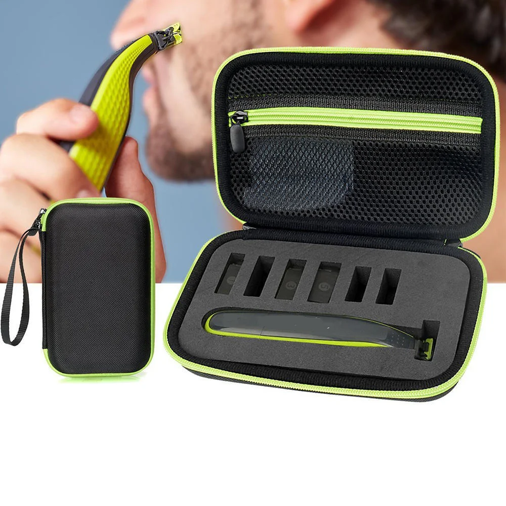 

1pc Electric Shaver Razor Box EVA Hard Case Trimmer Shaver Pouch Travel Organizer Carrying Bag for Norelco One Blade QP 2021