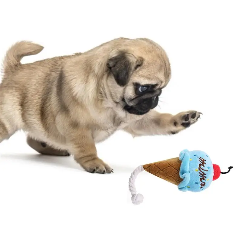 

Interactive Dog Chew Toy Sound Squeaky Dogs Toys Plush Interactive Bite Resistant Puppy Cleaning Teeth Toy Pet Dog Supplies