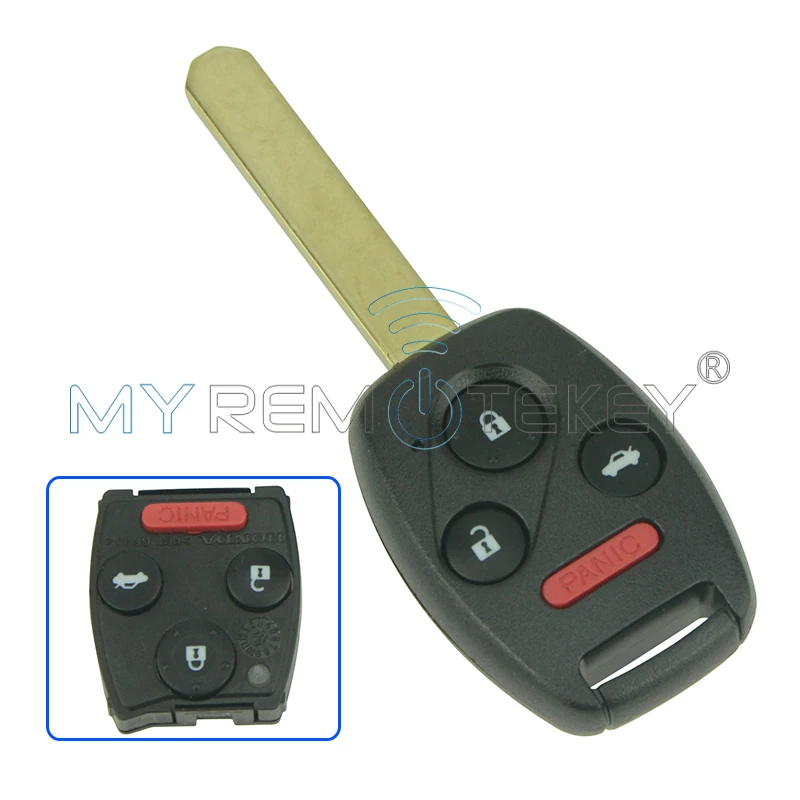 Автомобильный ключ Remtekey 2 шт. 3 кнопки с паникой 313 8 МГц для Honda 2012 2013 Civic Hybrid EX SI 2014