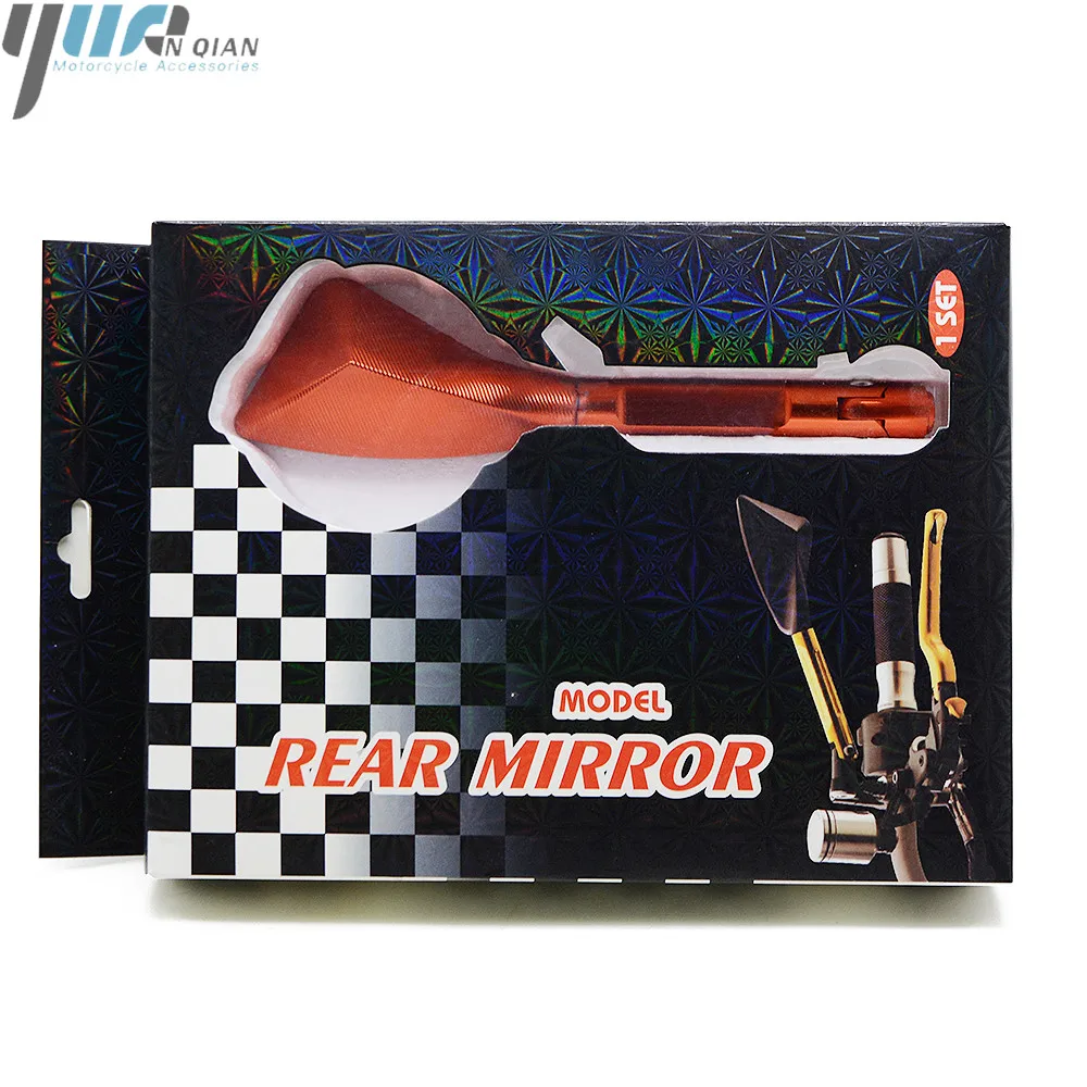 Универсальные аксессуары для мотоциклов CNC алюминиевые зеркала заднего вида