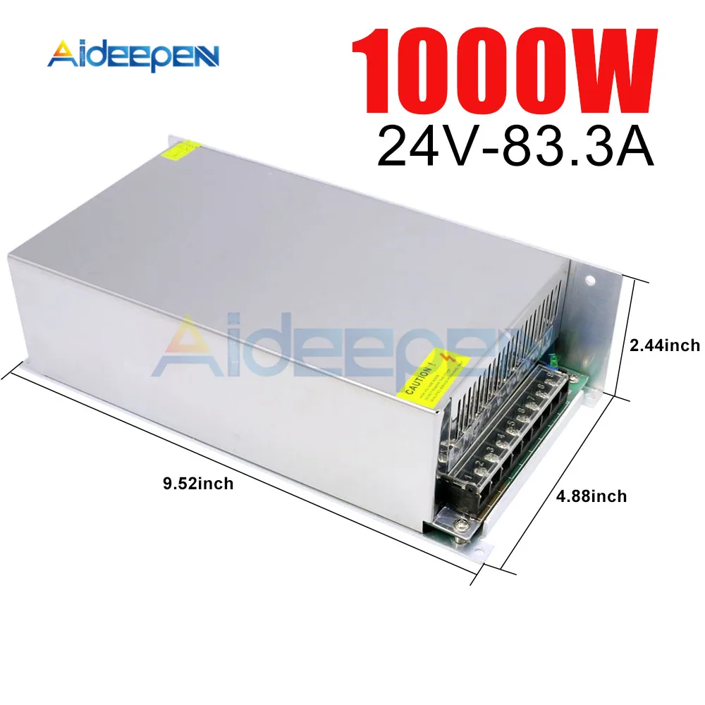 Adaptador de Energia dc 24v 1000 a 1000 w Conversor de Tensão Interruptor Regulado Fonte de Alimentação para Led Fonte de alimentação de comutação