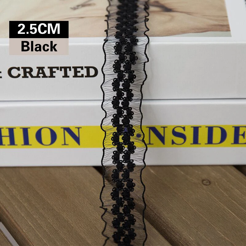 

High-grade White Black Knit Dress Yarn Ribbon Clothing Underwear Home Decorative Elastic band