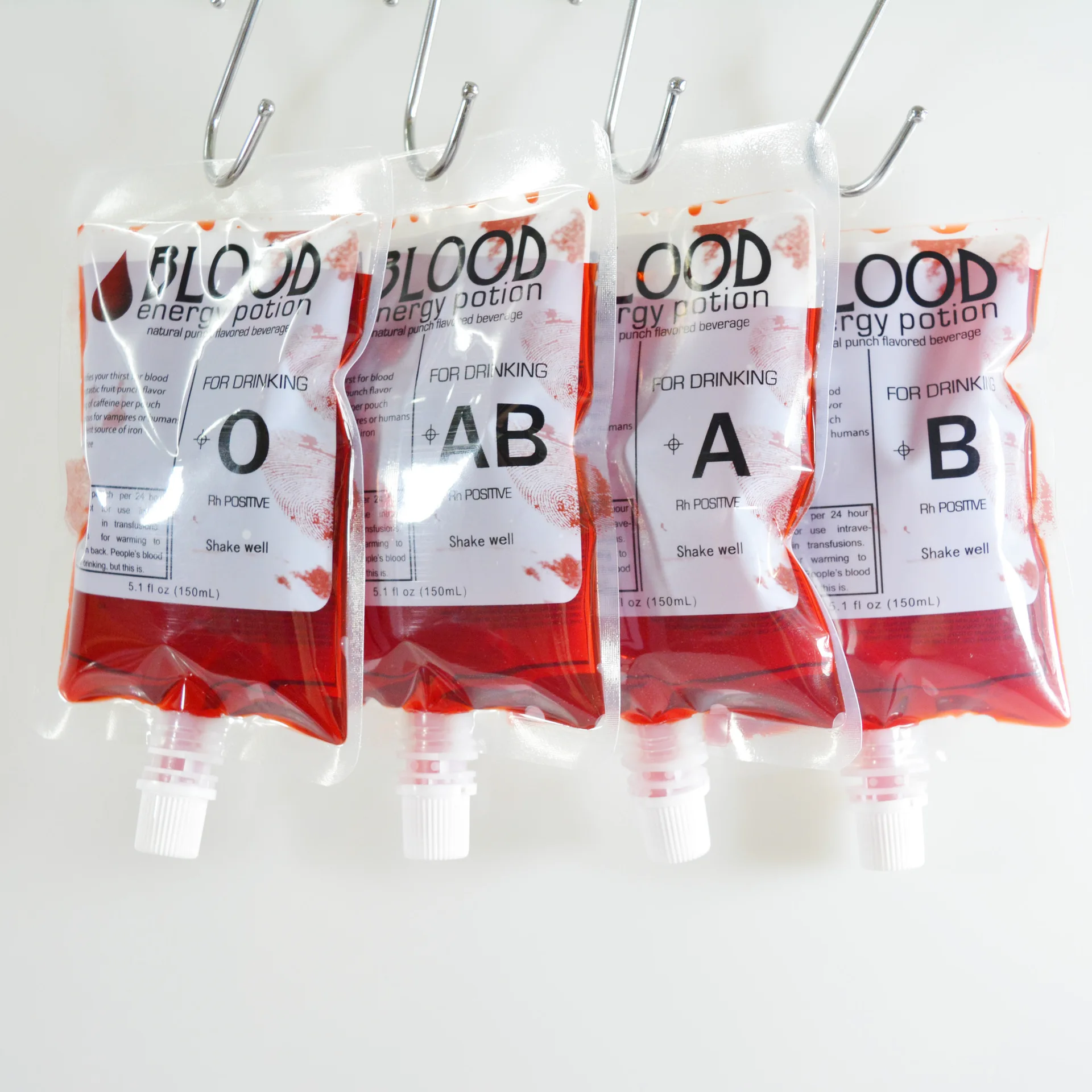 10PCS Halloween Cosplay Drink Container Bag Vampire Blood Pouch Props Zombie Beverage Drinks Bags Food Class PVC Water Bottle | Дом и сад