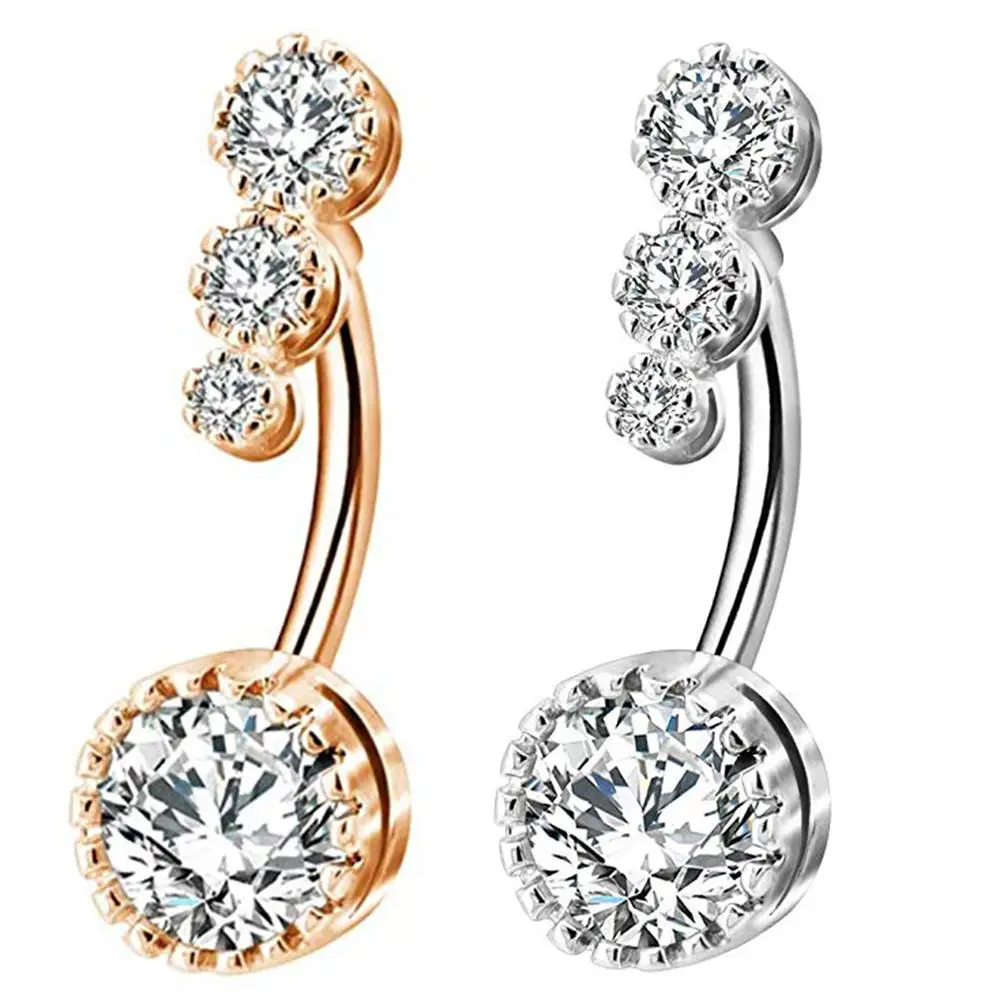 Пикантные висячие кольца для пирсинга пупка Кольца из хирургической стали с