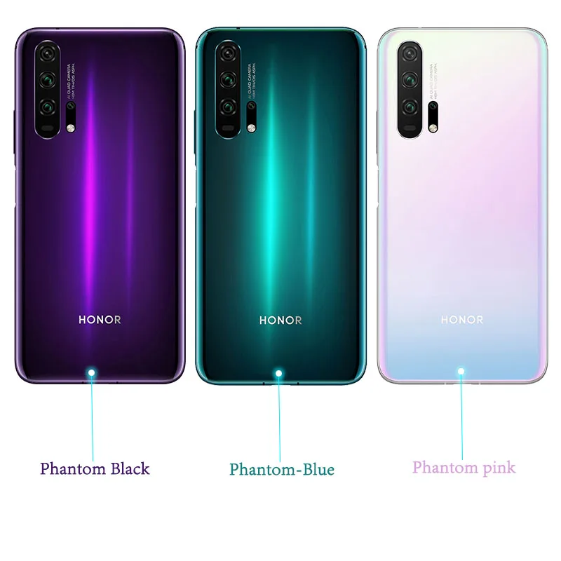 Глобальная прошивка поддержка HONOR 20 Pro мобильный телефон 6 26 дюймов Kirin 980 Octa Core