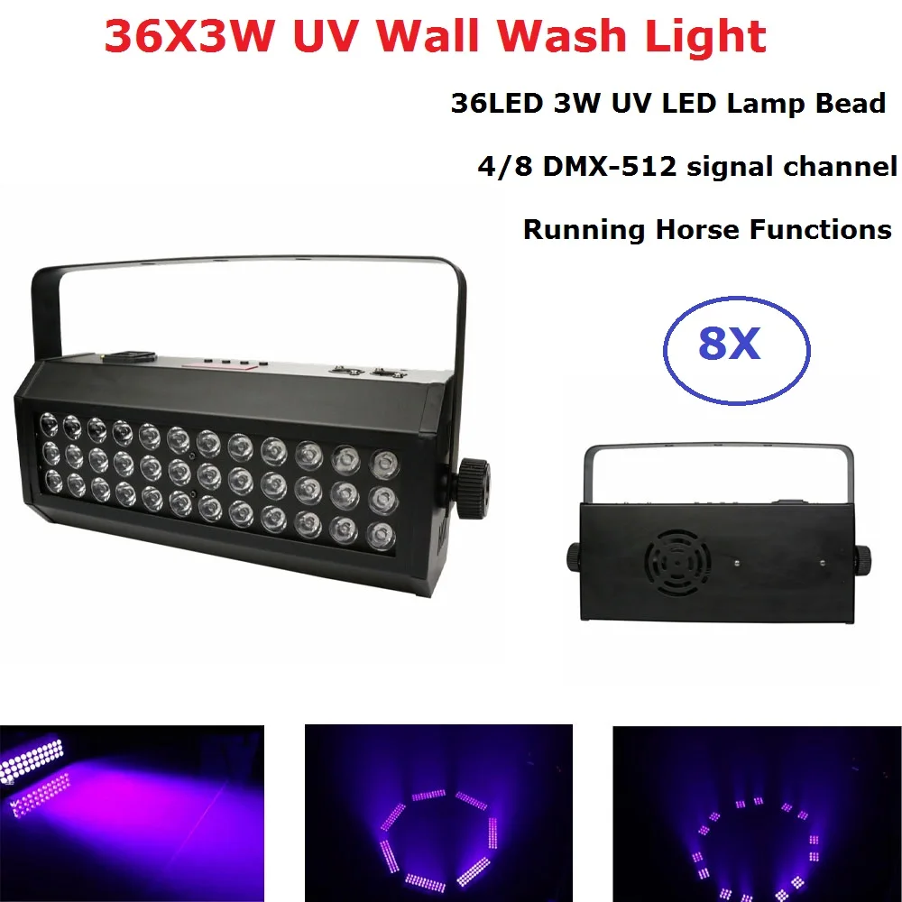 Фиолетовый LED Par Blacklight УФ диско DJ Свет лазерный сценический свет 36 бар для