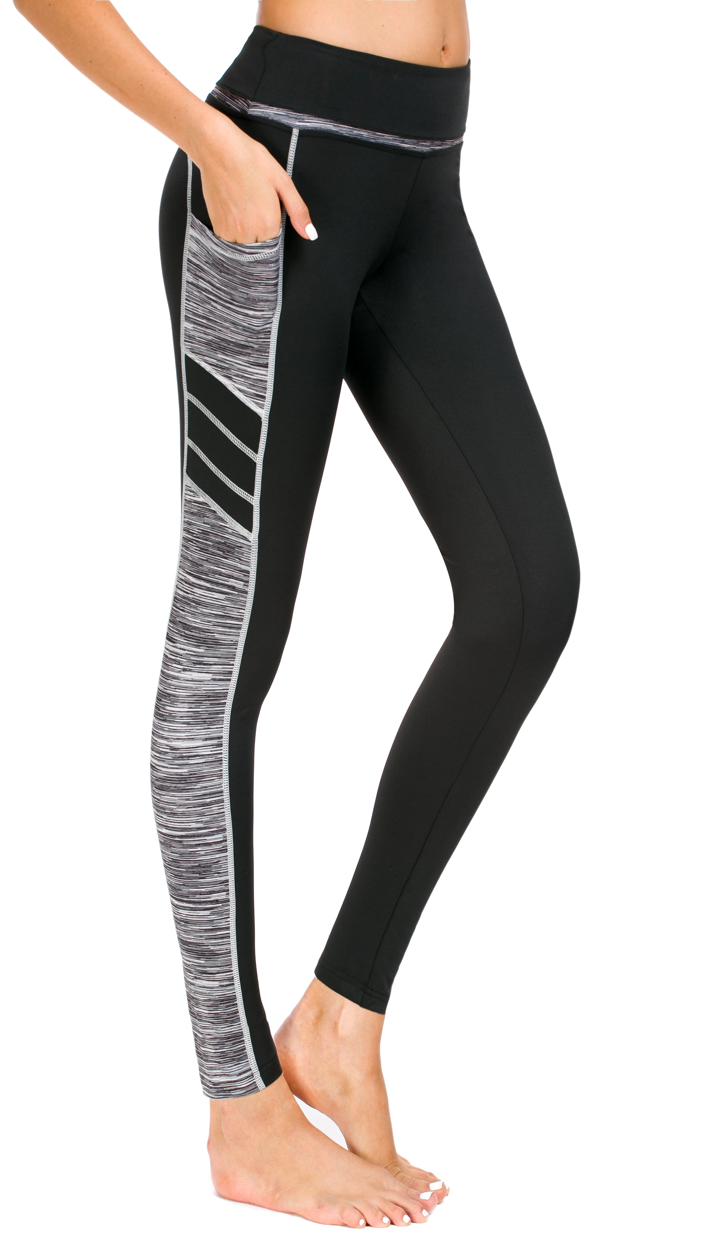 Рекламные штаны с сахарным карманом и высокой талией женские эластичные