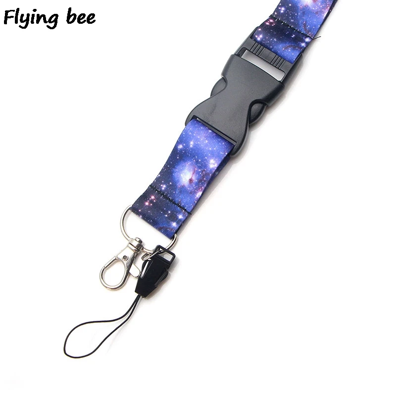 Flyingbee звездное небо крутой фиолетовый шнурок для телефона строп ключей ID-карта