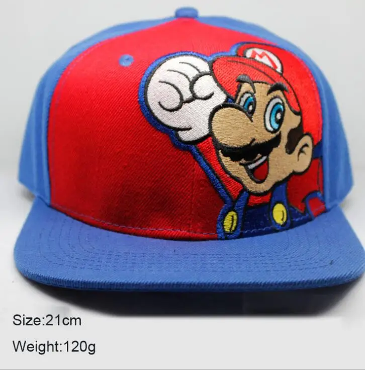 1 шт. популярная модная кепка для мальчиков с рисунком Супер Марио Повседневная