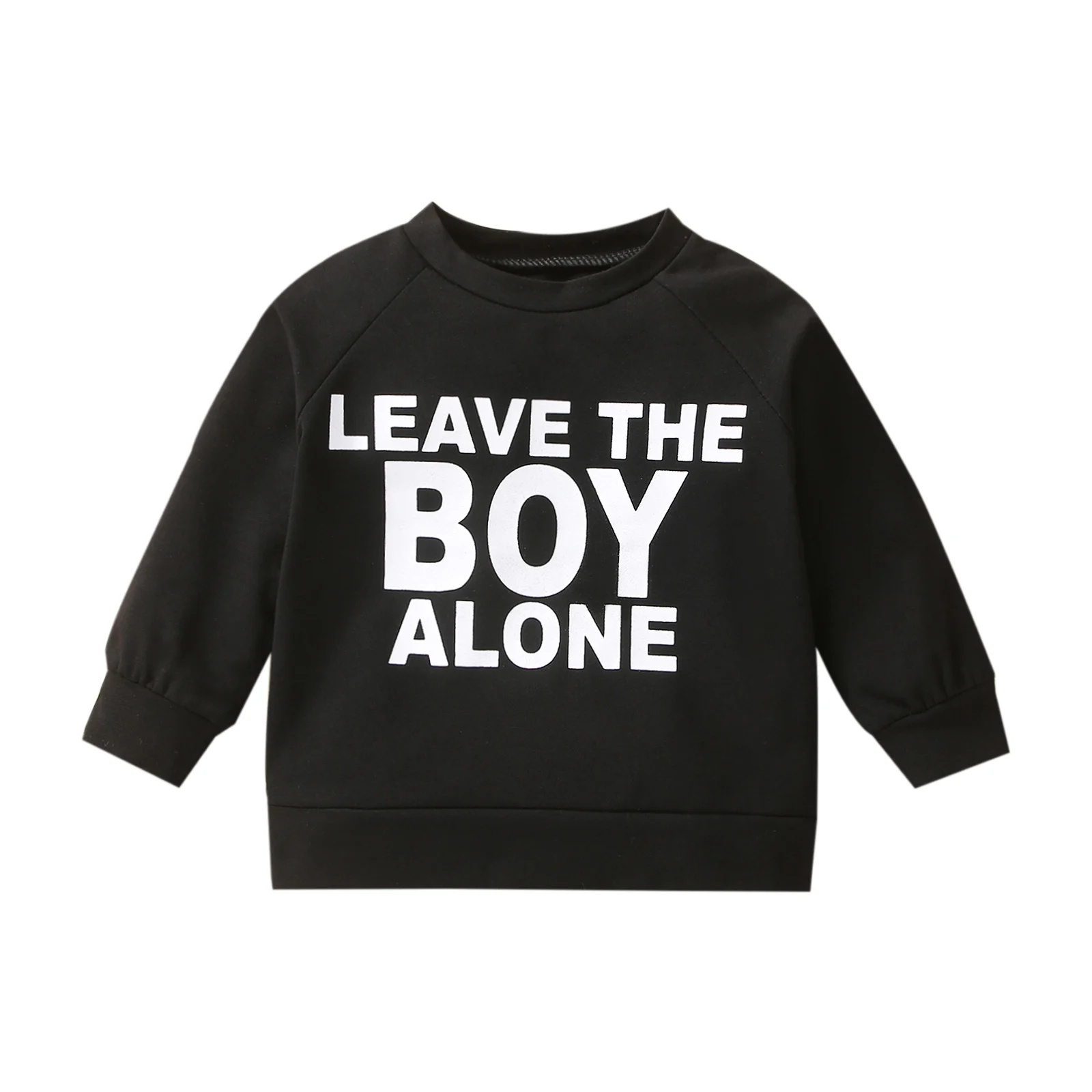 

Pudcoco Newborn Hoodies Baby Boys Casual Sweatshirt Pullovers Letter Print Long Sleeve Round Neck Pullover