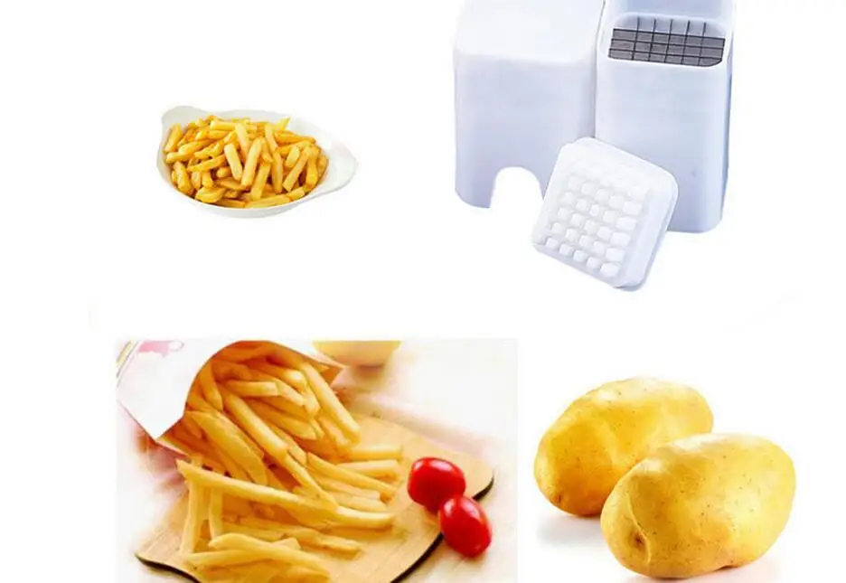 Multi-functional Stainless Steel Hand Pressure Potato Strip Cutter French Fries for Making Maker Fruit Cutting |