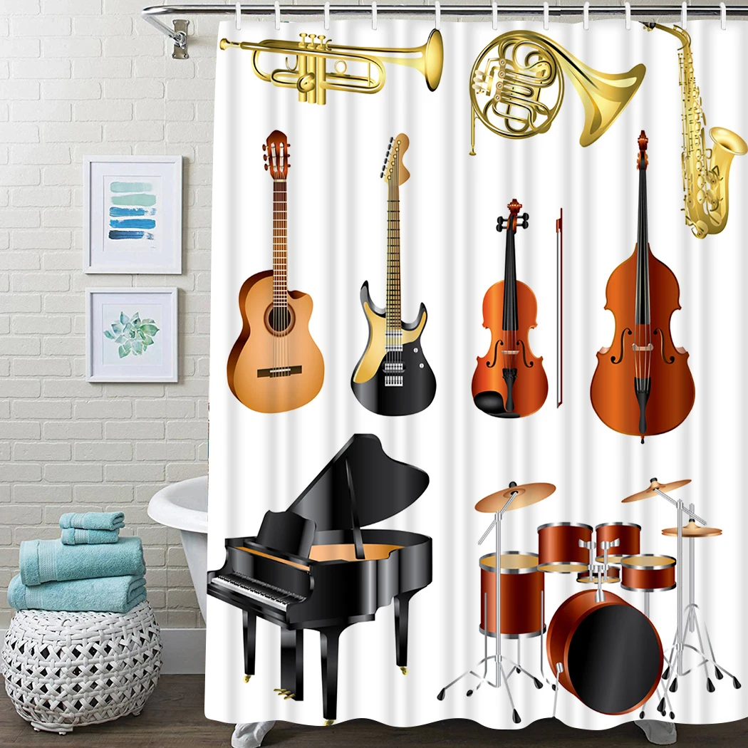 

Beach Shower Curtain Tiki Bar Vintage Grunge Shower Curtain Waterproof Fabric For Bathroom Decor Shower Curtains Set With Hooks