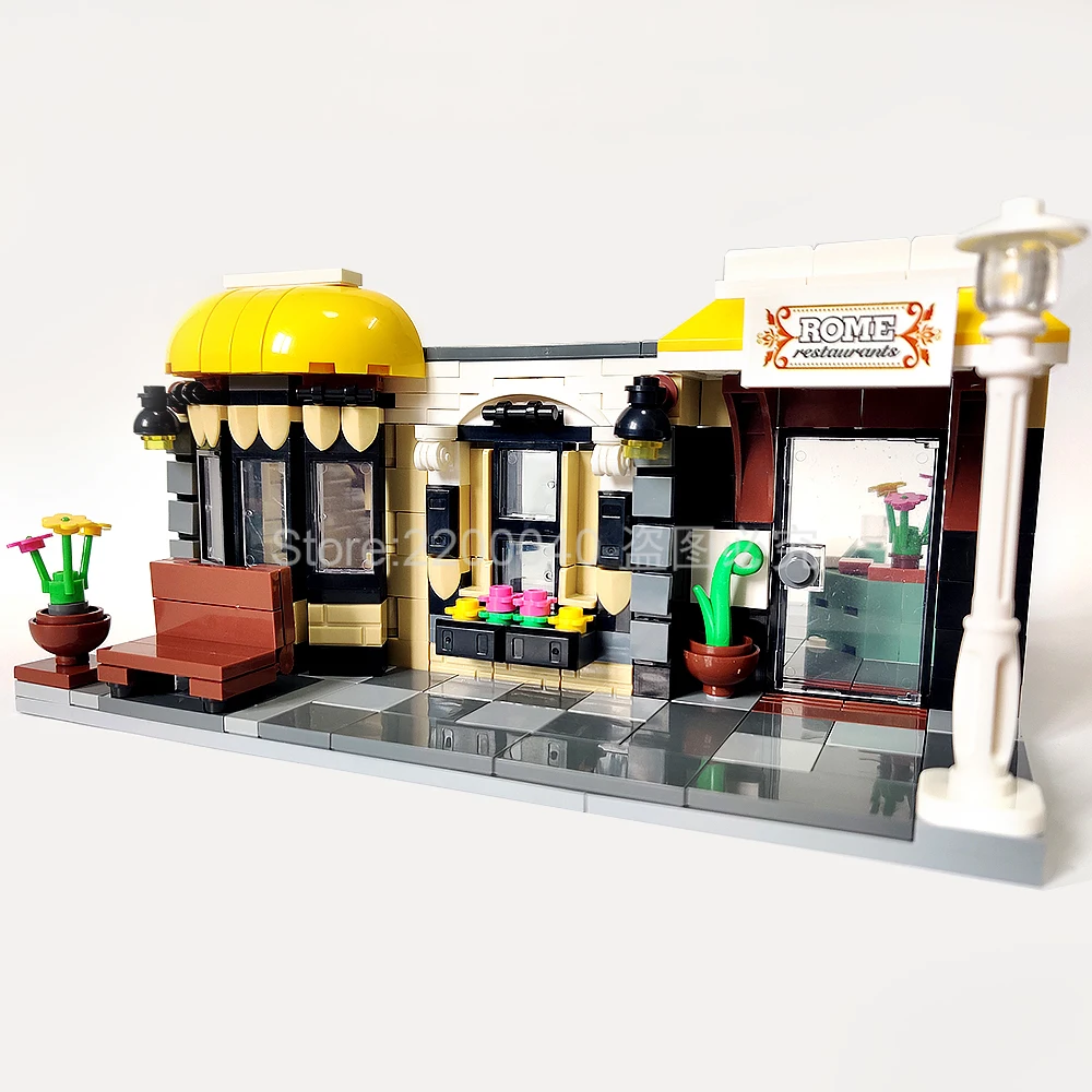 ZHEGAO QL0936 Creator MOC Street View Series римские Конструкторы 1186 шт. кирпичи игрушечные наборы
