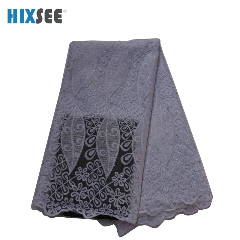 Нигерийские кружевные ткани для свадьбы 2019 белый лист вышивка французская