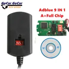 Эмулятор с полным чипом A + Adblue 9 в 1 поддерживает Евро 4 и 5, поддерживает 9 брендов Trucks, нет необходимости в программном обеспечении, с эмулятором Ad blue