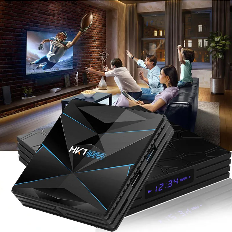 HK1 TV BOX Super Android 9.0 system 4K 3D Utral 4G 64G Wifi Play Fast Set top Box Supported by RK3318 | Мобильные телефоны и