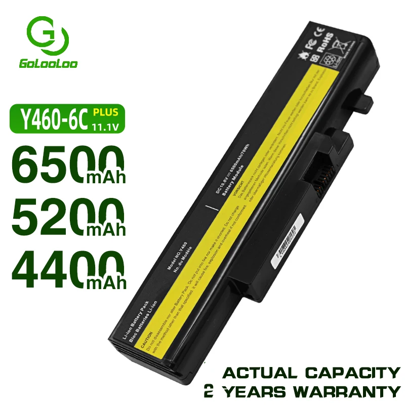 

Golooloo 6 cells Battery for Lenovo IdeaPad B560 57Y6440 L10S6Y01 Y560 V560 Y460 Y460P Y560 Y460N Y560A Y560 Y460A Y460AT Y460C