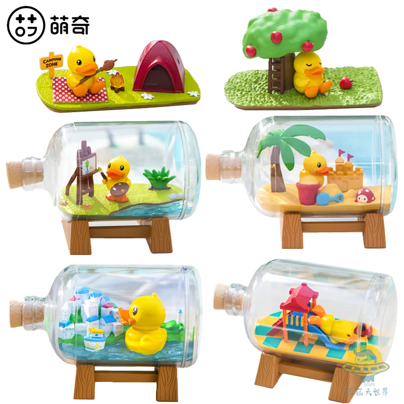 

Bandai Duck Terrarium Life Is Beautiful Drift Bottle Scene Series Blind Box Action Figure Model Toys Children Gifts