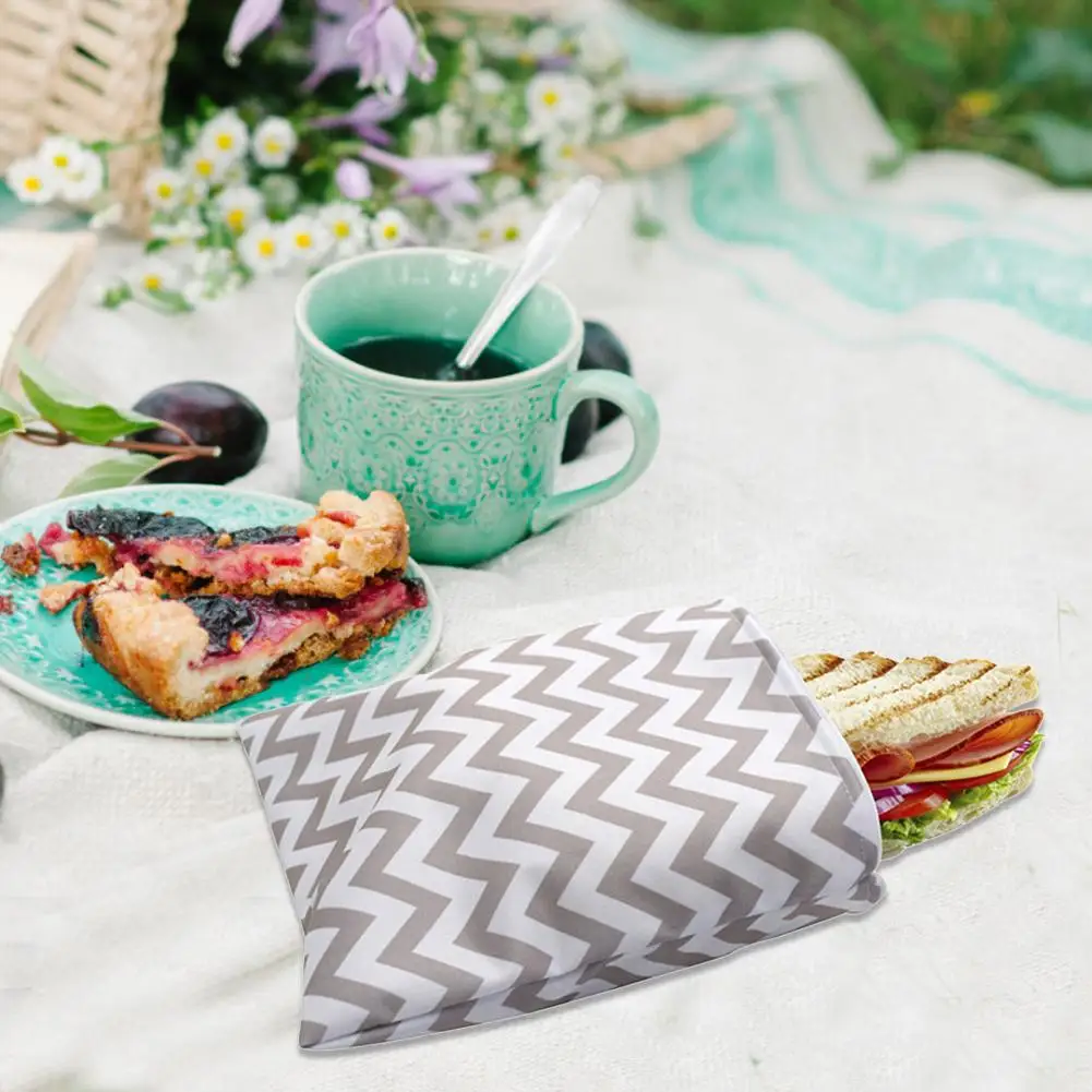 3 шт. Многоразовые Пакеты для закусок водонепроницаемый пакет хлеба сэндвич