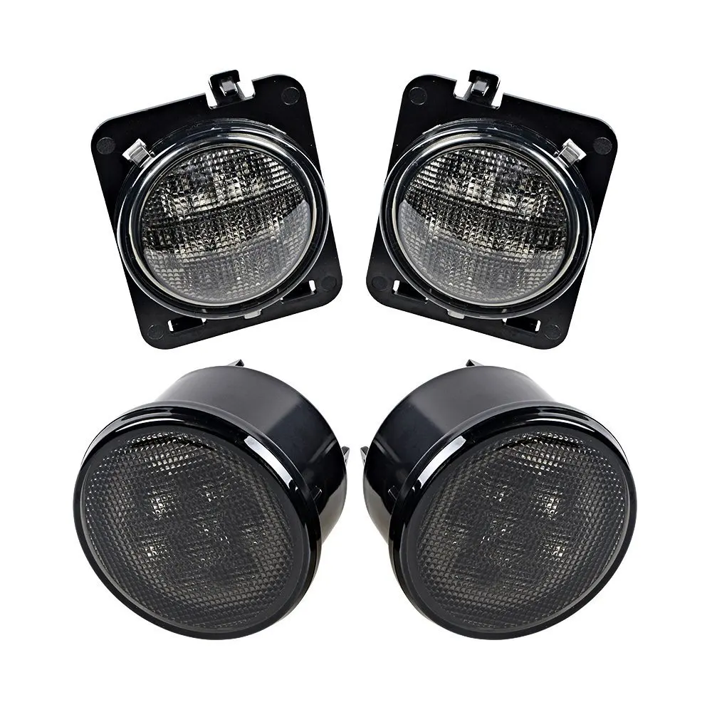 Для Jeep JK аксессуары переднее крыло дымчатый светодиодный указатель Поворота